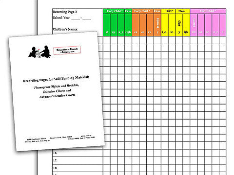 Recording Booklets (PDF)