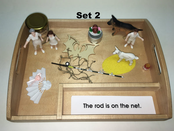 Pink Interpretive Sentences with Objects and Tray