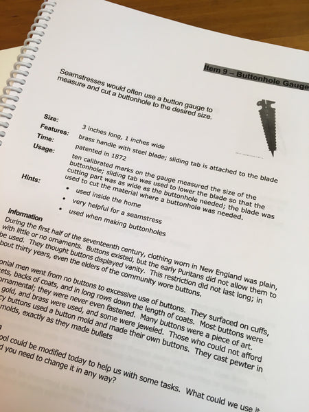 Digital PDF ~ Object Mysteries ~ Critical Thinking Games and Lessons