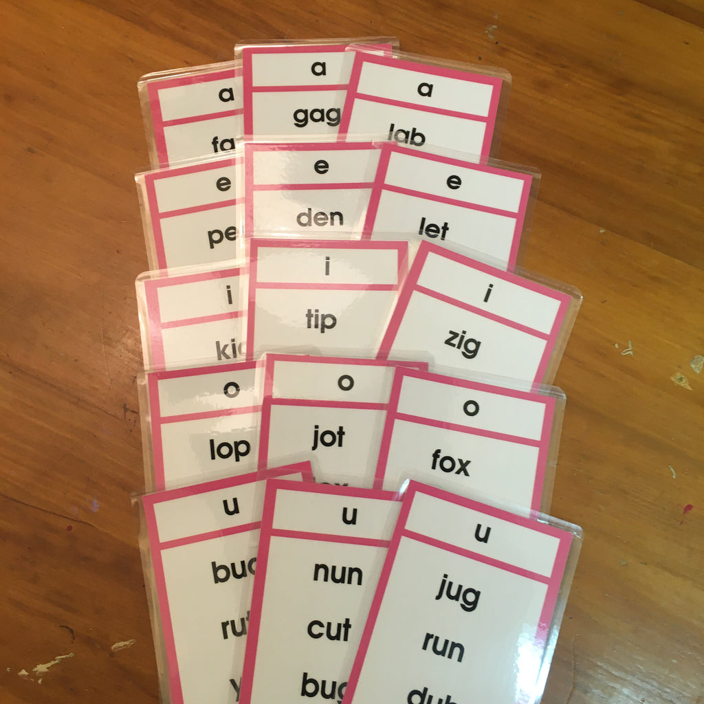 Pink Word List – Educational Sounds and Images